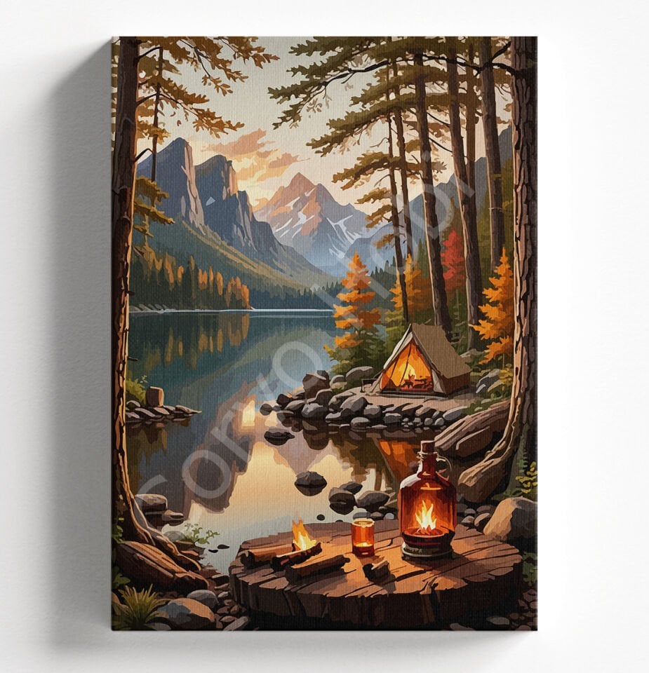 ÇADIR KAMP - SAYILARLA BOYAMA SETİ