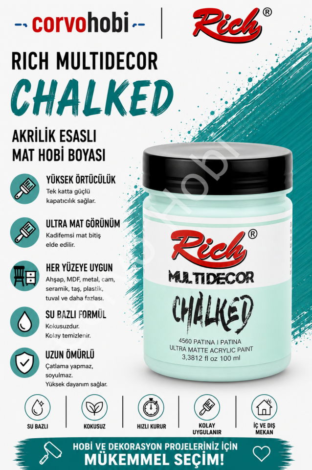 RİCH CHALKED MULTI SURFACE 100 ML PATİNA