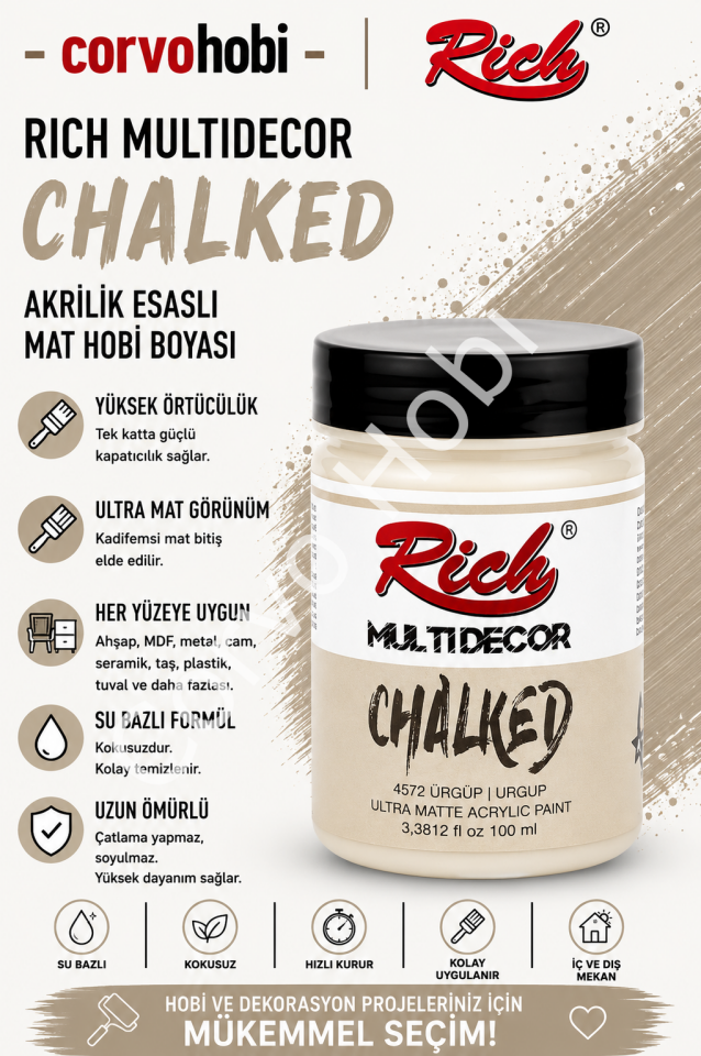 RİCH CHALKED MULTI SURFACE 100 ML VENEDİK MAVİ