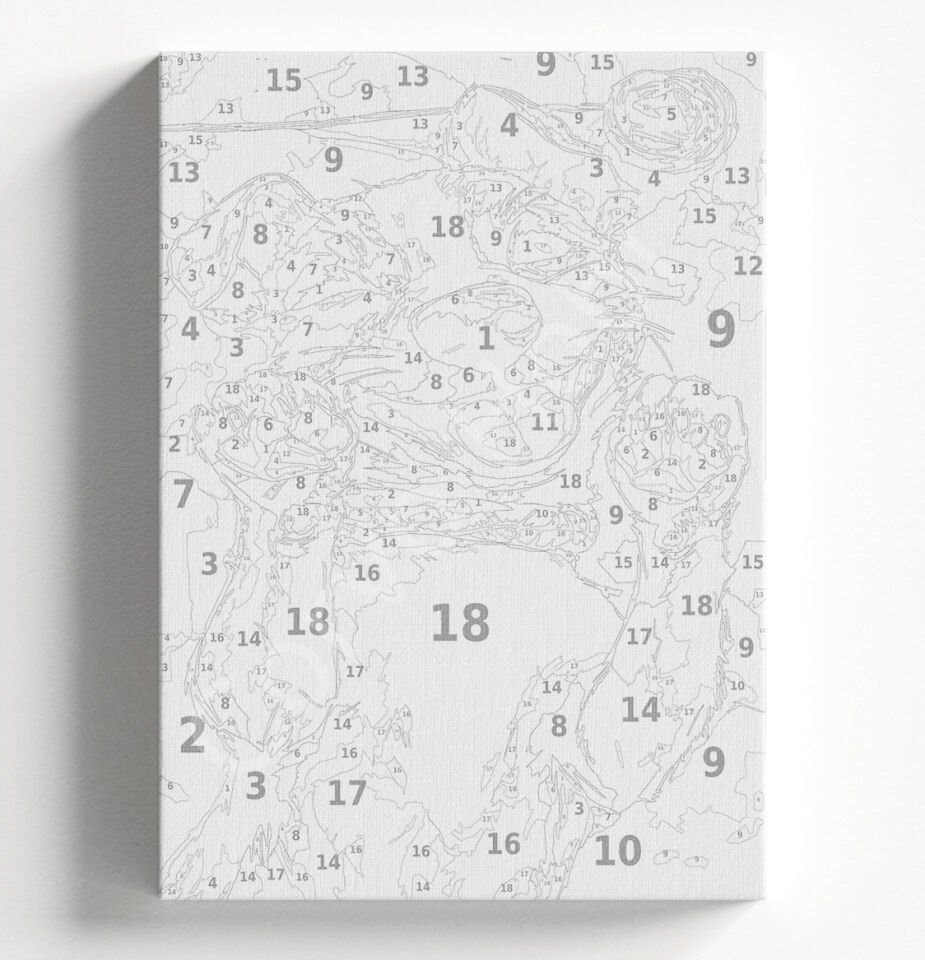 SEVİMLİ KÖPEK - SAYILARLA BOYAMA SETİ