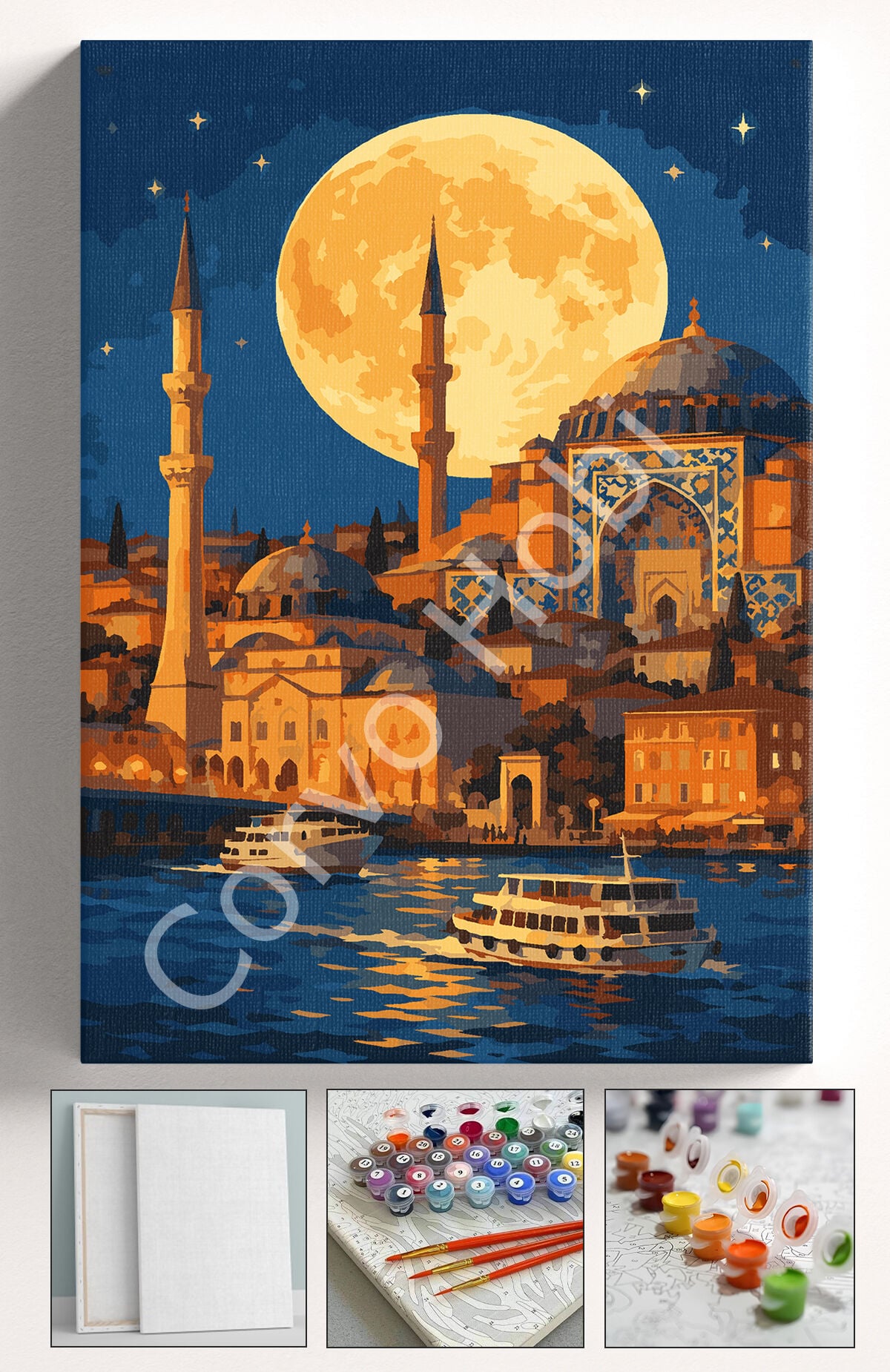 İSTANBUL CAMİİ - SAYILARLA BOYAMA SETİ