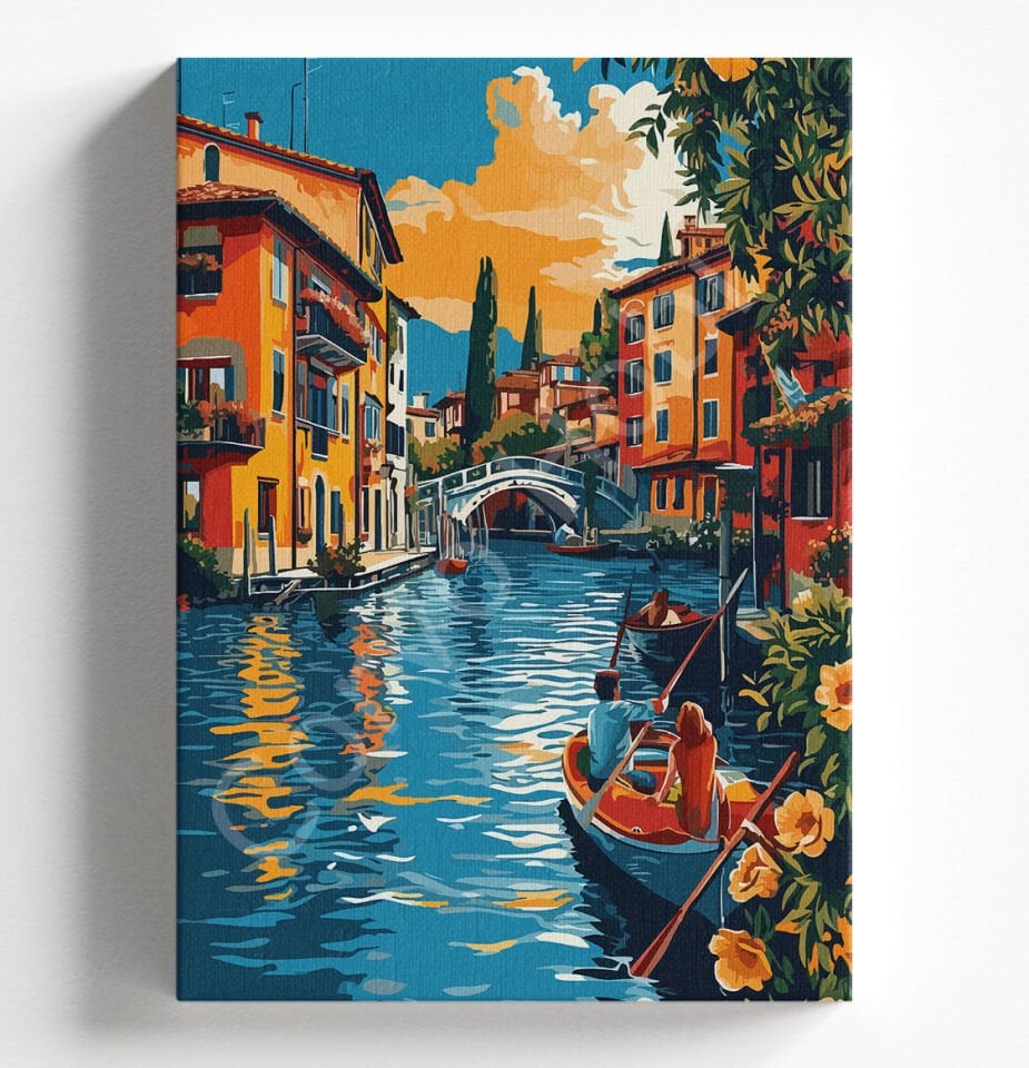 VENEDİK KÖPRÜ - SAYILARLA BOYAMA SETİ