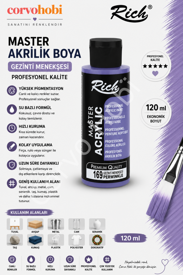 RİCH MASTER 120 CC CEZAYİR MENEKŞESİ