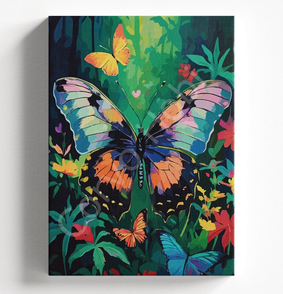 ORMAN KELEBEK - SAYILARLA BOYAMA SETİ