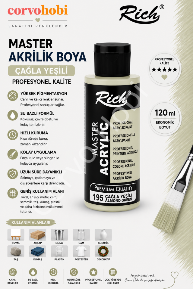 RİCH MASTER 120 CC ÇAĞLA YEŞİLİ