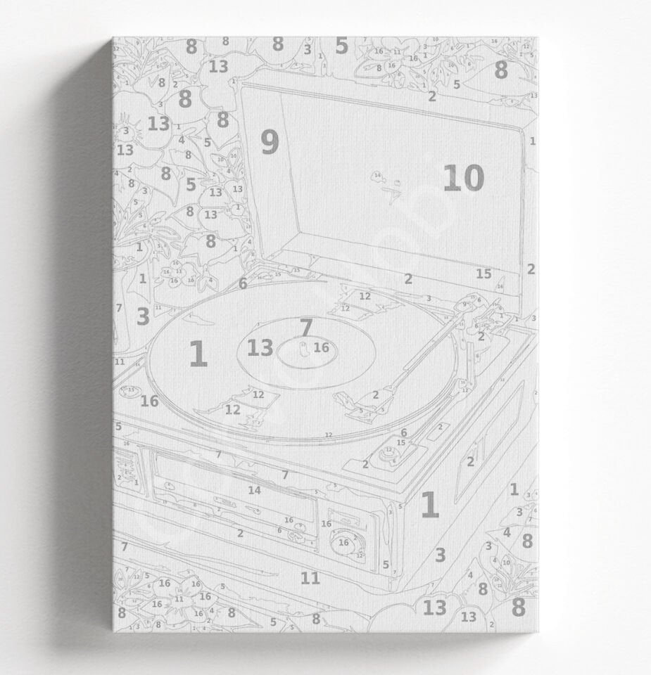 GRAMAFON - SAYILARLA BOYAMA SETİ