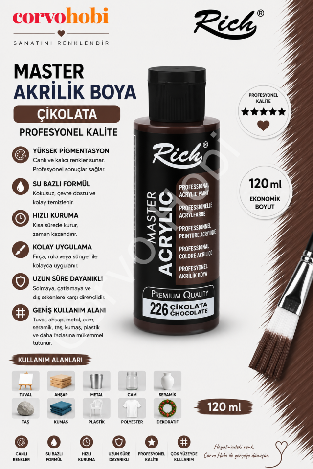 RİCH MASTER 120 CC ÇİKOLATA