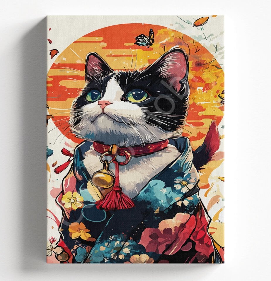 ÇINGIRAKLI KEDİ - SAYILARLA BOYAMA SETİ