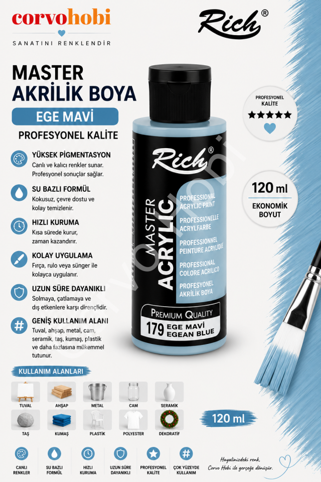 RİCH MASTER 120 CC EGE MAVİ