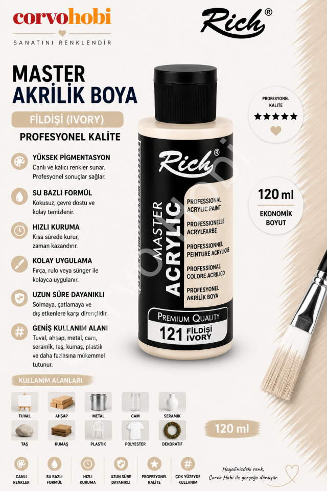 RİCH MASTER 120 CC FİLDİŞİ