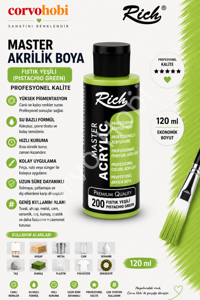 RİCH MASTER 120 CC FISTIK YEŞİLİ