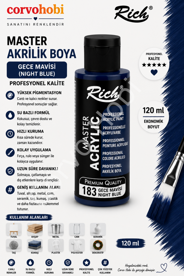 RİCH MASTER 120 CC GECE MAVİSİ