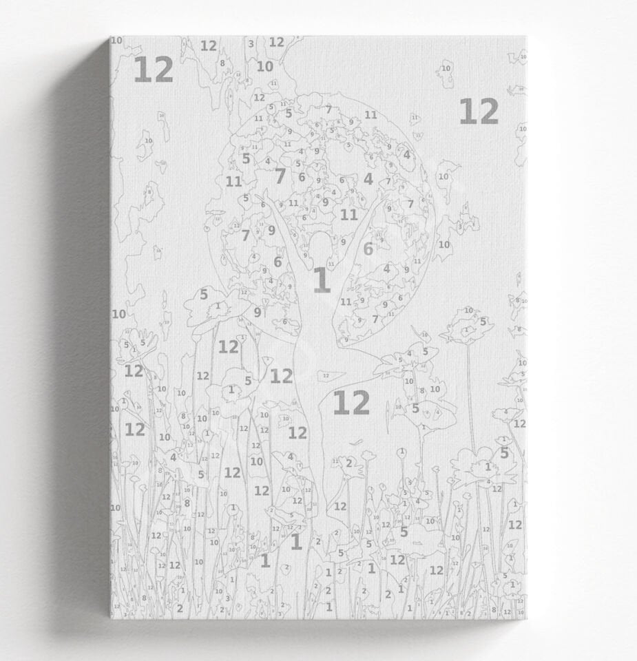 EGZERSİZ KADIN - SAYILARLA BOYAMA SETİ