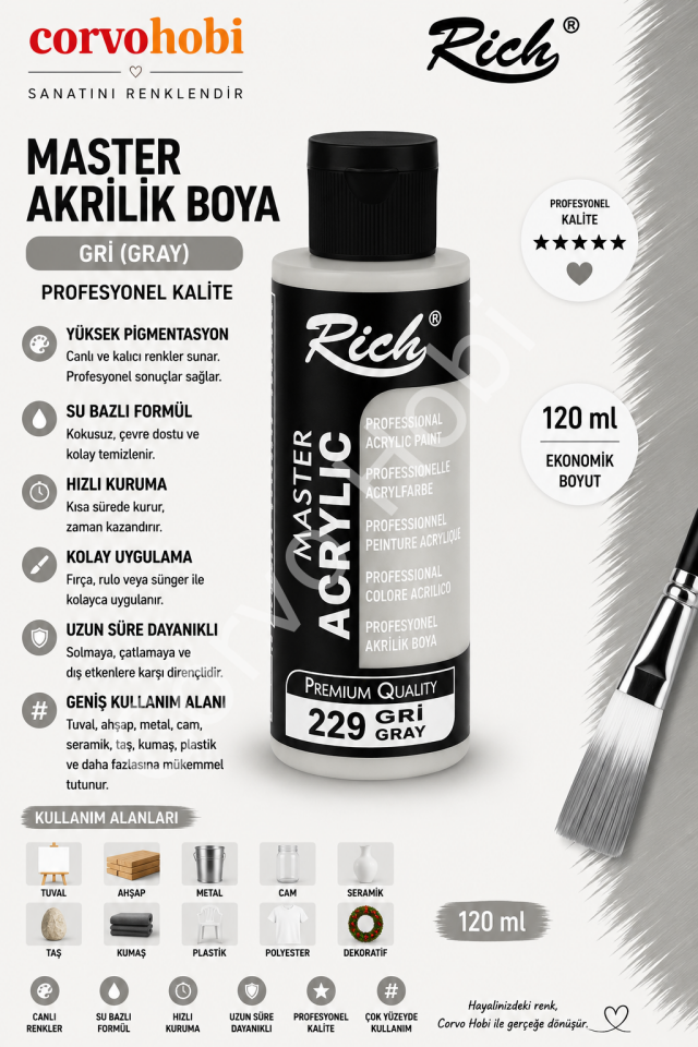 RİCH MASTER 120 CC GRİ