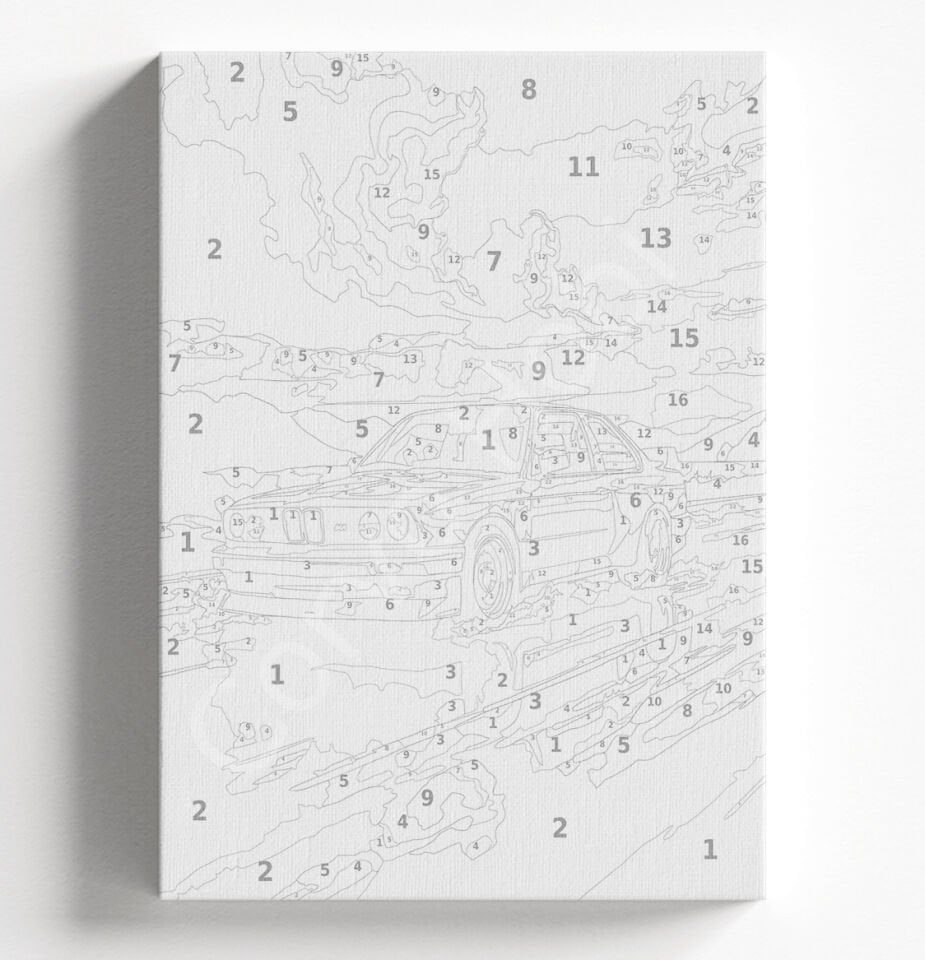 TURUNCU ARABA - SAYILARLA BOYAMA SETİ