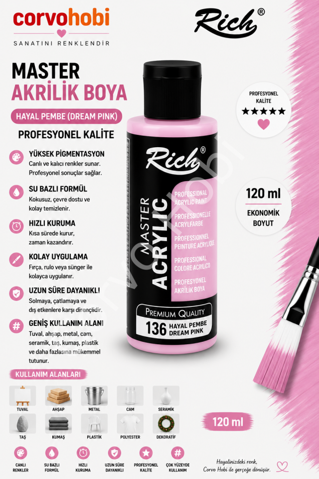 RİCH MASTER 120 CC HAYAL PEMBE