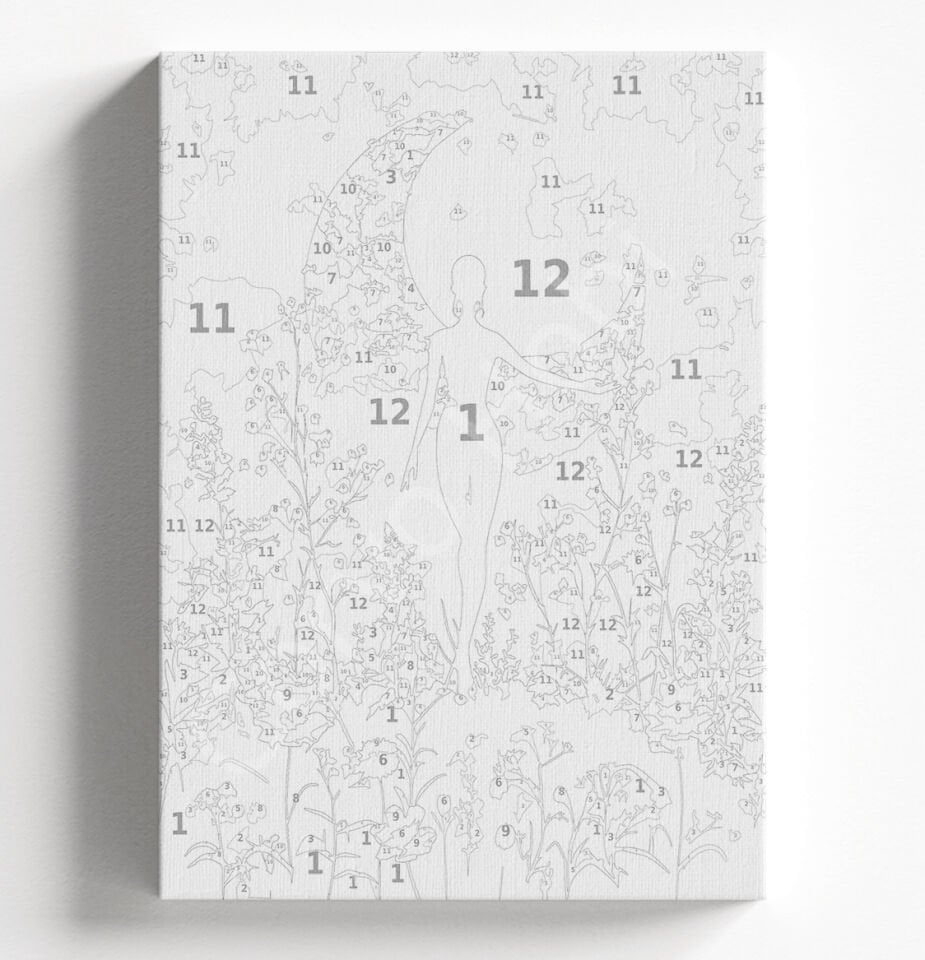 AY KADIN - SAYILARLA BOYAMA SETİ