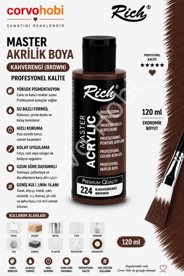 RİCH MASTER 120 CC KAHVERENGİ