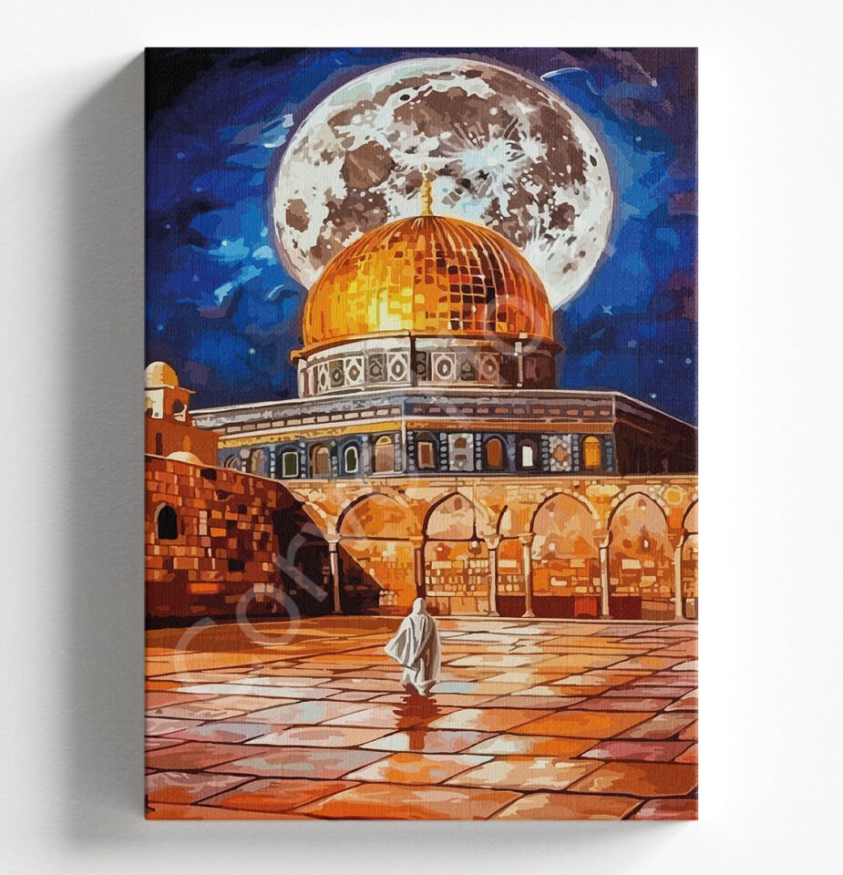 MESCİDİ AKSA DOLUNAY - SAYILARLA BOYAMA SETİ