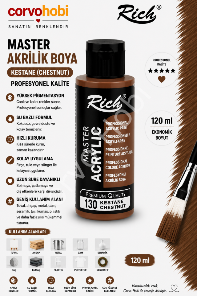 RİCH MASTER 120 CC KESTANE