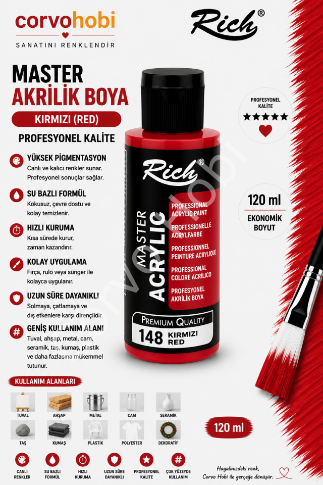 RİCH MASTER 120 CC KIRMIZI