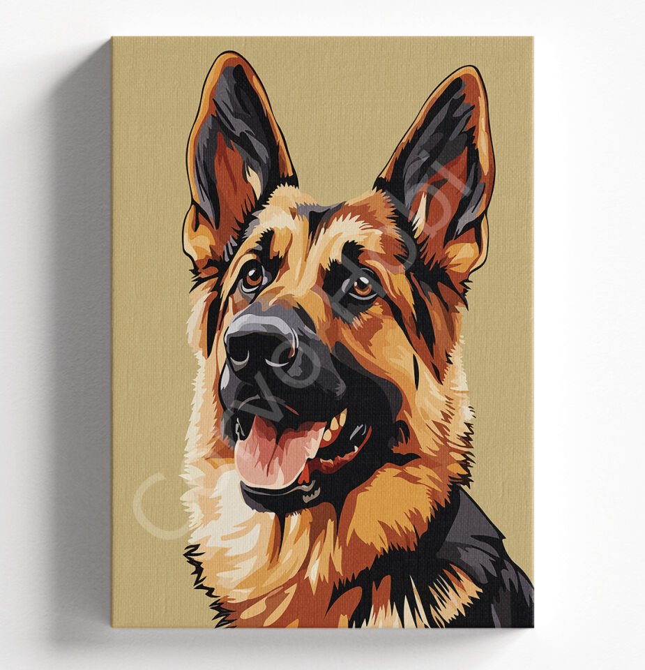 ALMAN KÖPEĞİ - SAYILARLA BOYAMA SETİ