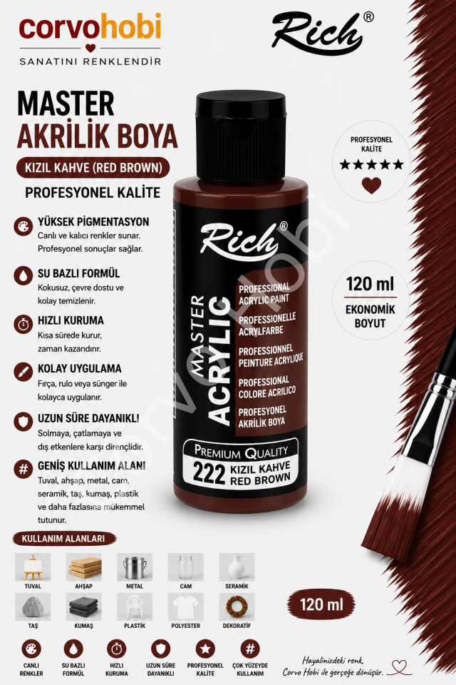 RİCH MASTER 120 CC KIZIL KAHVE