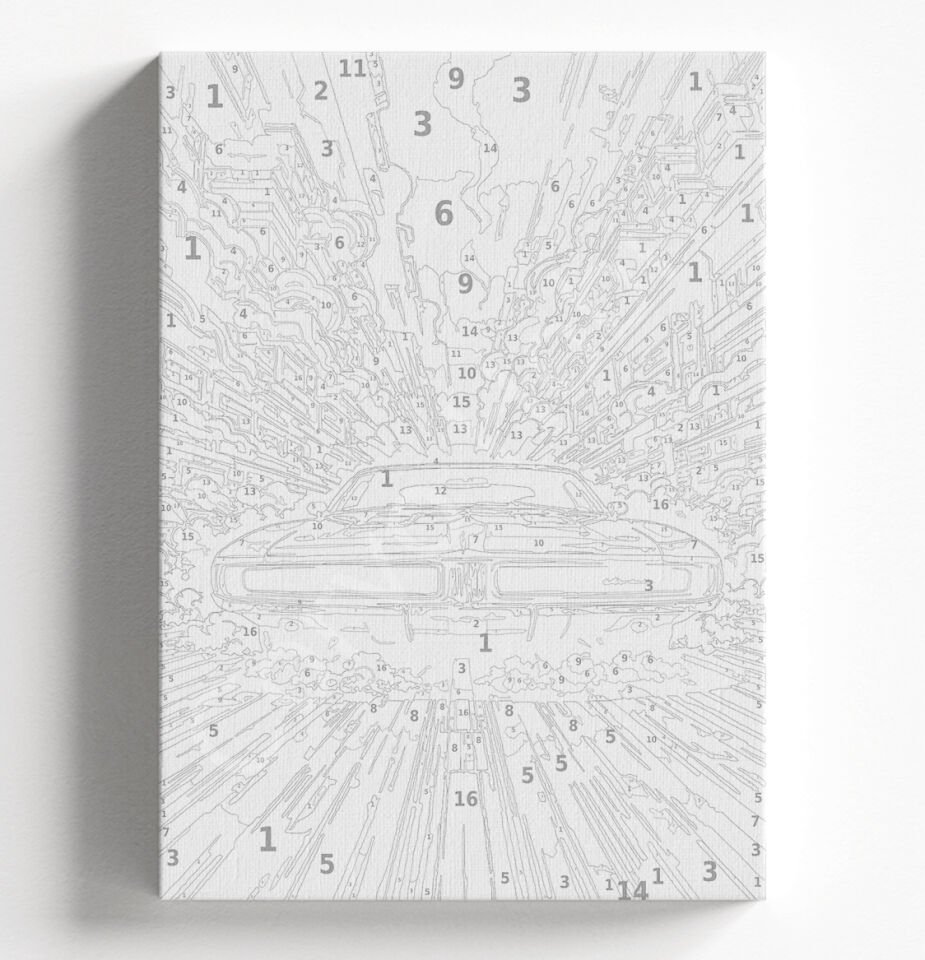 HIZLI ARABA - SAYILARLA BOYAMA SETİ