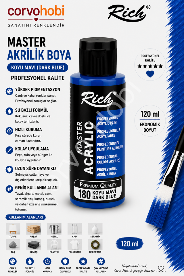RİCH MASTER 120 CC KOYU MAVİ
