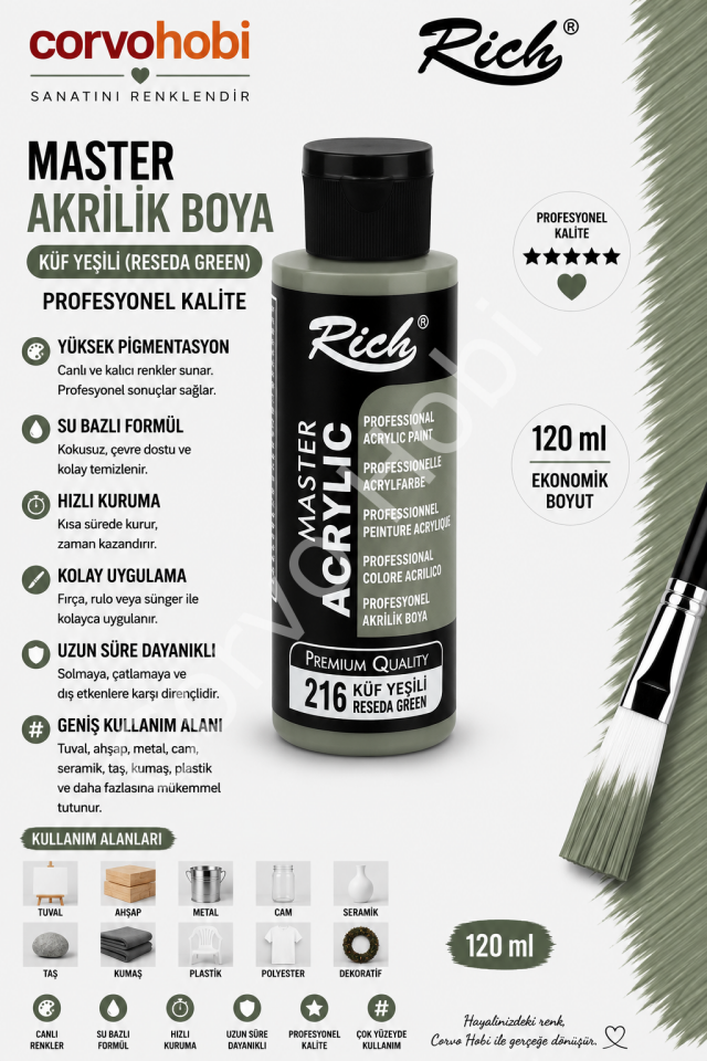 RİCH MASTER 120 CC KÜF YEŞİLİ