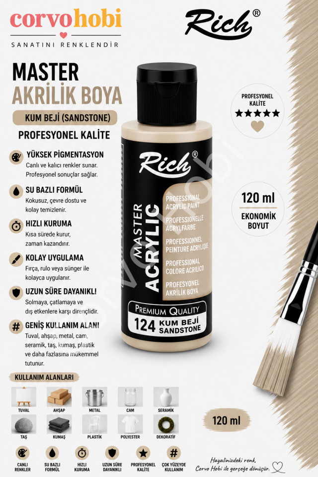 RİCH MASTER 120 CC KUM BEJİ