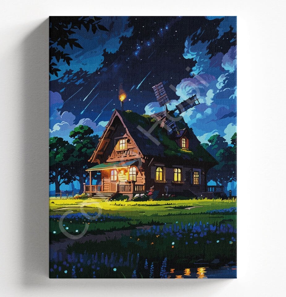 GECE VE EV - SAYILARLA BOYAMA SETİ