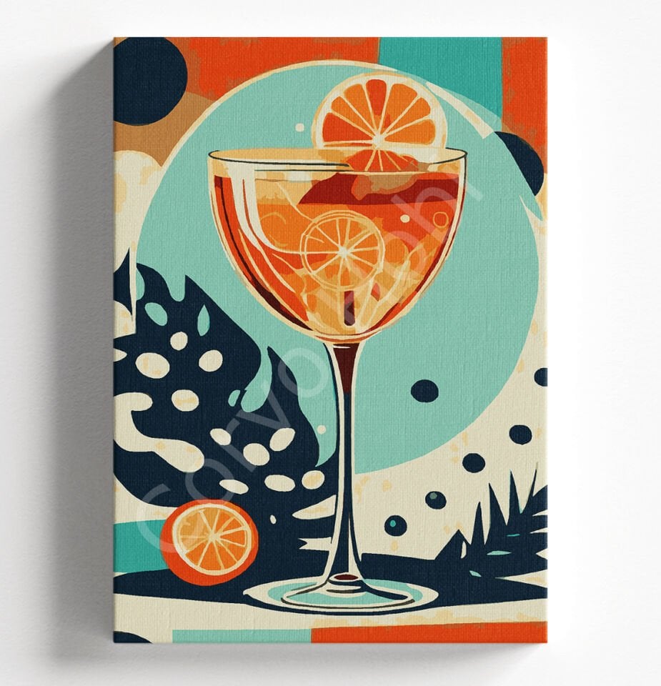 CİN KOKTEYL - SAYILARLA BOYAMA SETİ