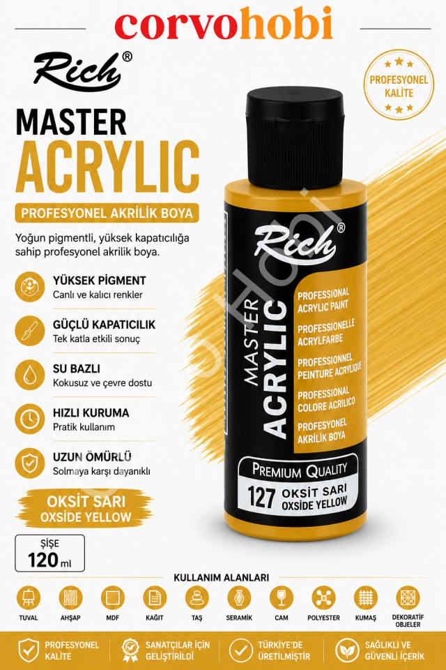 RİCH MASTER 120 CC OKSTİ SARI