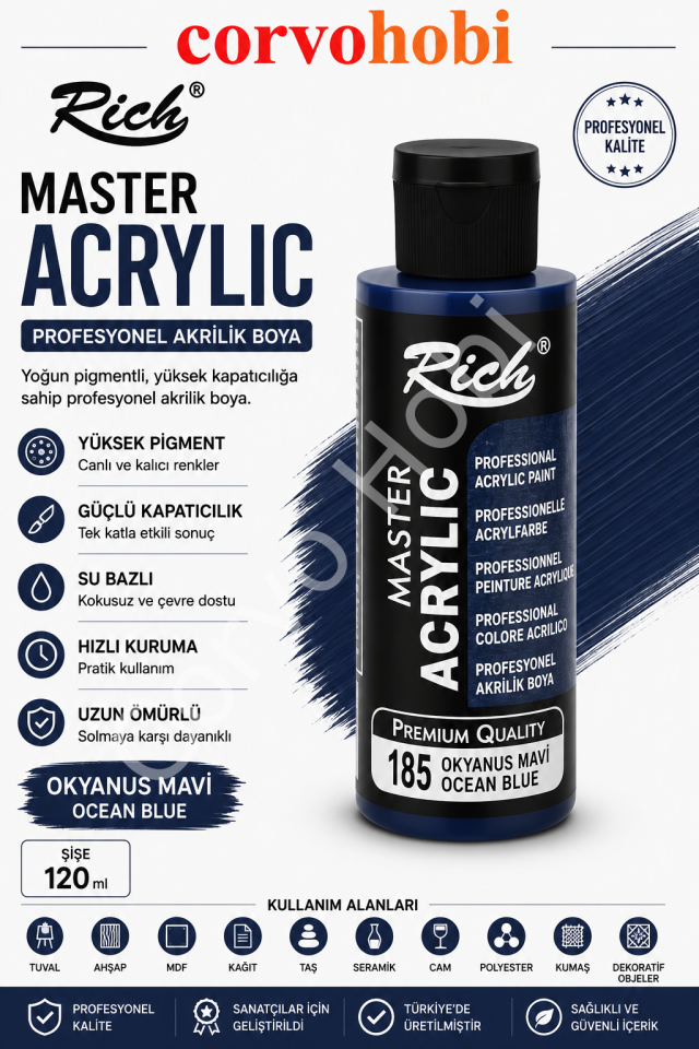 RİCH MASTER 120 CC OKYANUS MAVİ