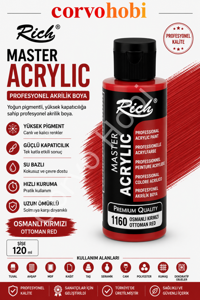 RİCH MASTER 120 CC OSMANLI KIRMIZI