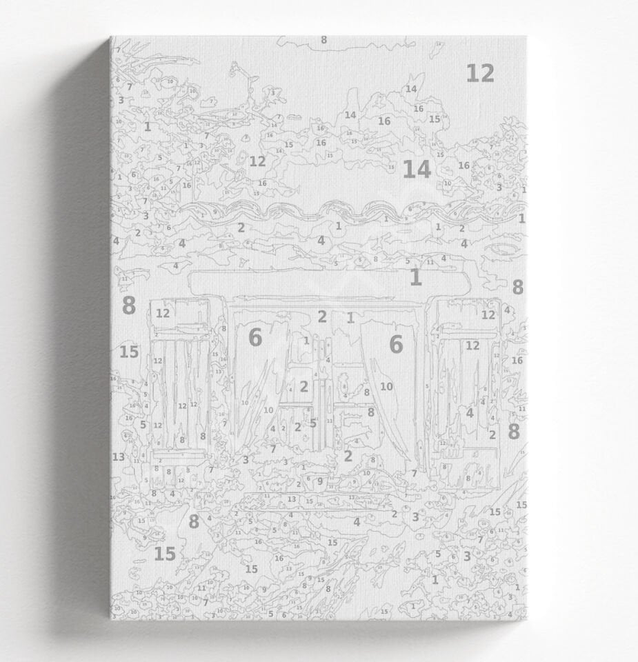 MAVİ EV - SAYILARLA BOYAMA SETİ