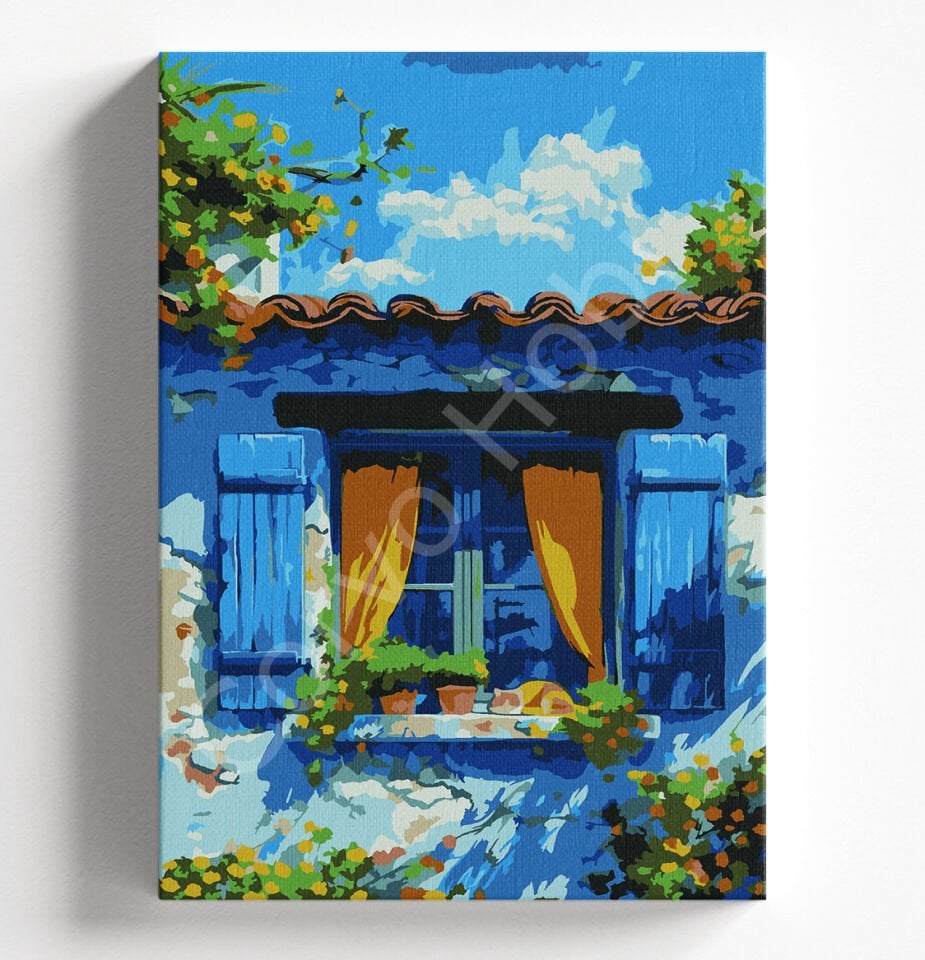 MAVİ EV - SAYILARLA BOYAMA SETİ