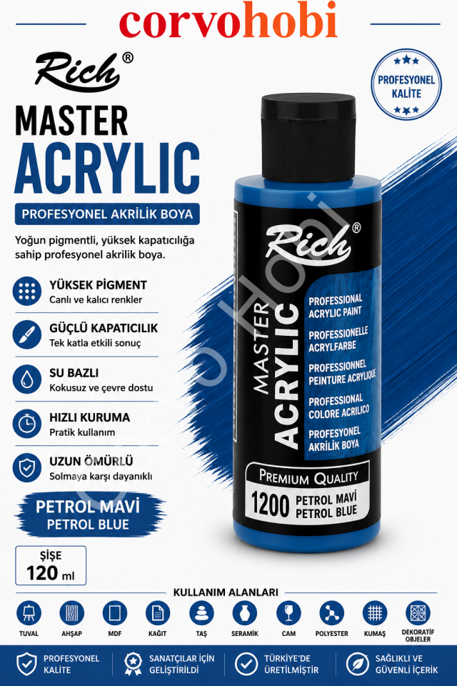 RİCH MASTER 120 CC PETROL MAVİ