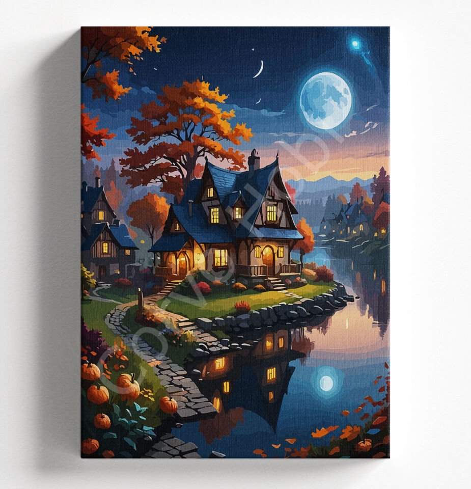 AY IŞIĞI GÖL - SAYILARLA BOYAMA SETİ