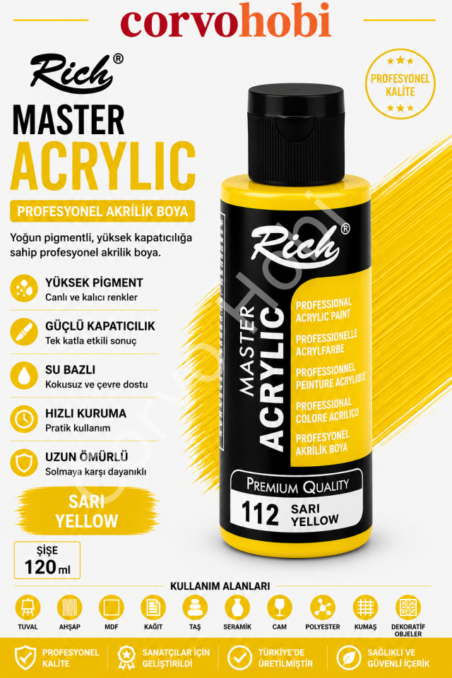 RİCH MASTER 120 CC SARI
