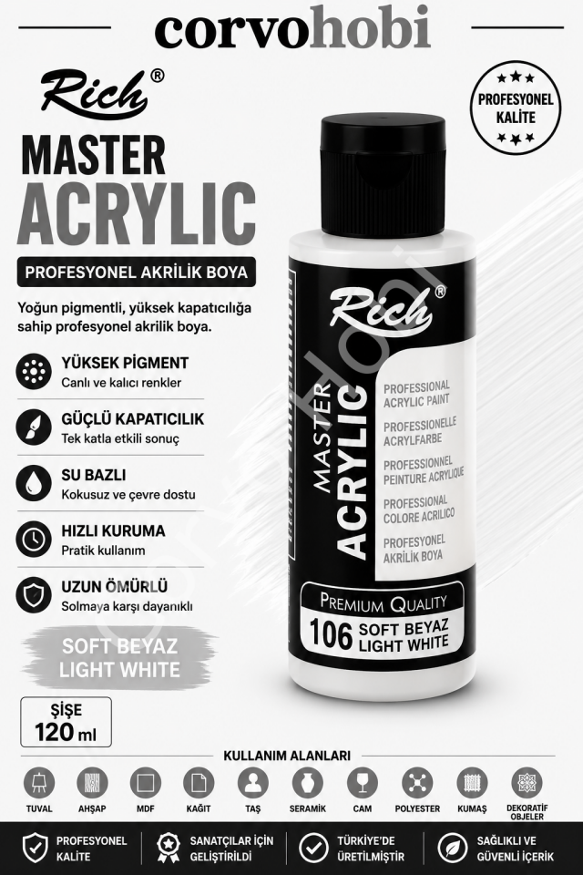 RİCH MASTER 120 CC SOFT BEYAZ