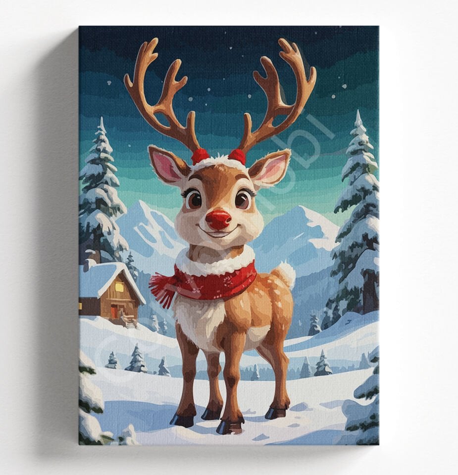 YILBAŞI GEYİK - SAYILARLA BOYAMA SETİ