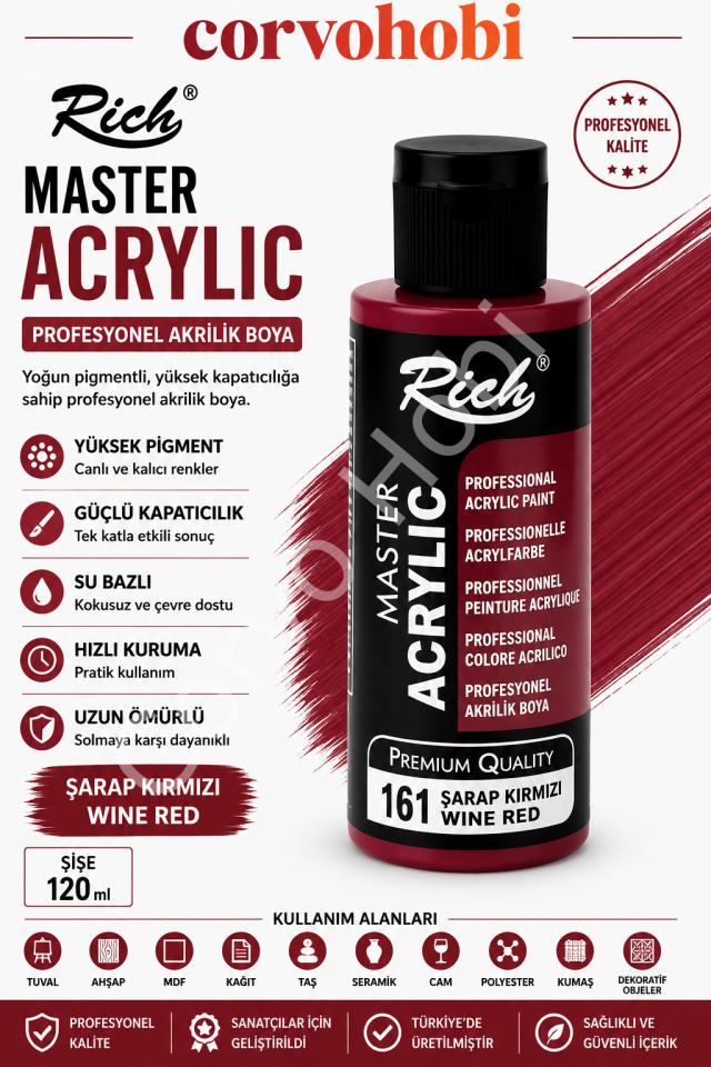 RİCH MASTER 120 CC ŞARAP KIRMIZI
