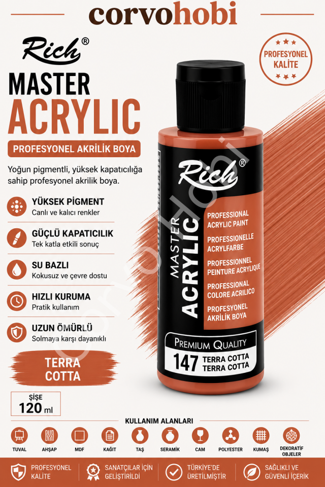RİCH MASTER 120 CC TERRA COTTA