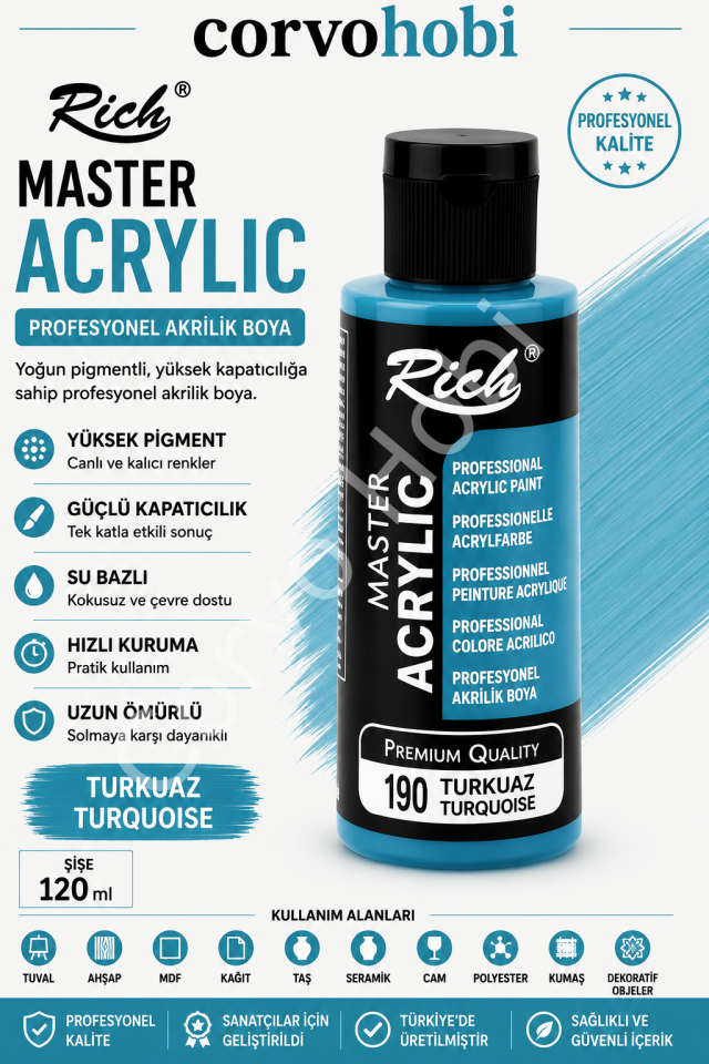 RİCH MASTER 120 CC TURKUAZ