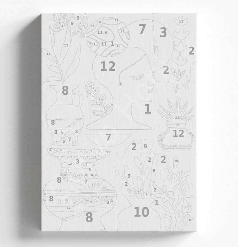 TOPUZ KADIN - SAYILARLA BOYAMA SETİ