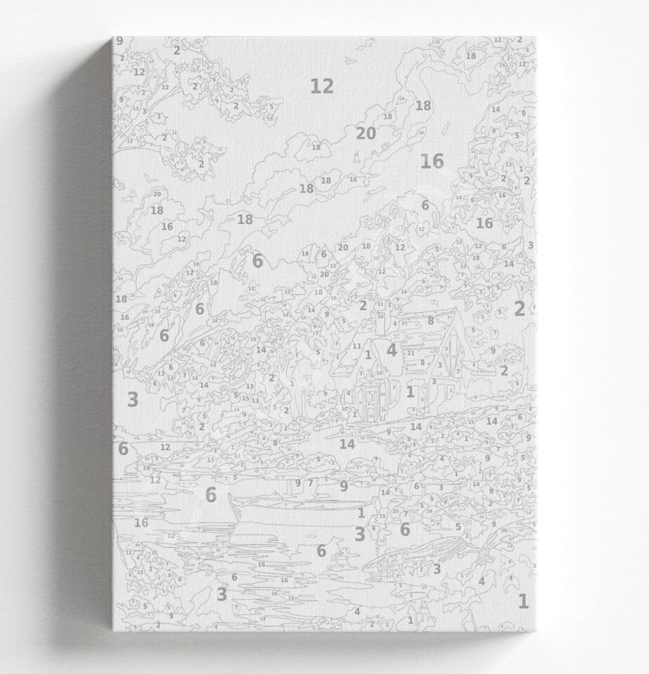 GÜZEL MANZARA - SAYILARLA BOYAMA SETİ