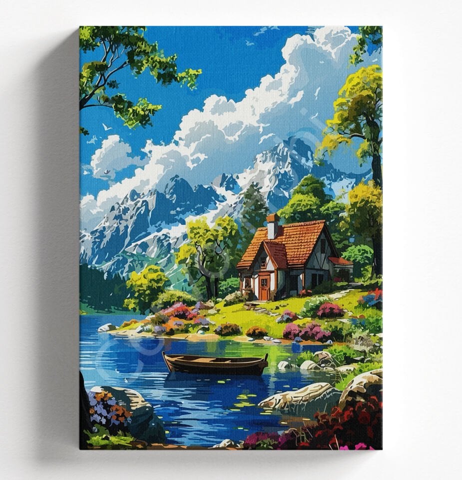 GÜZEL MANZARA - SAYILARLA BOYAMA SETİ