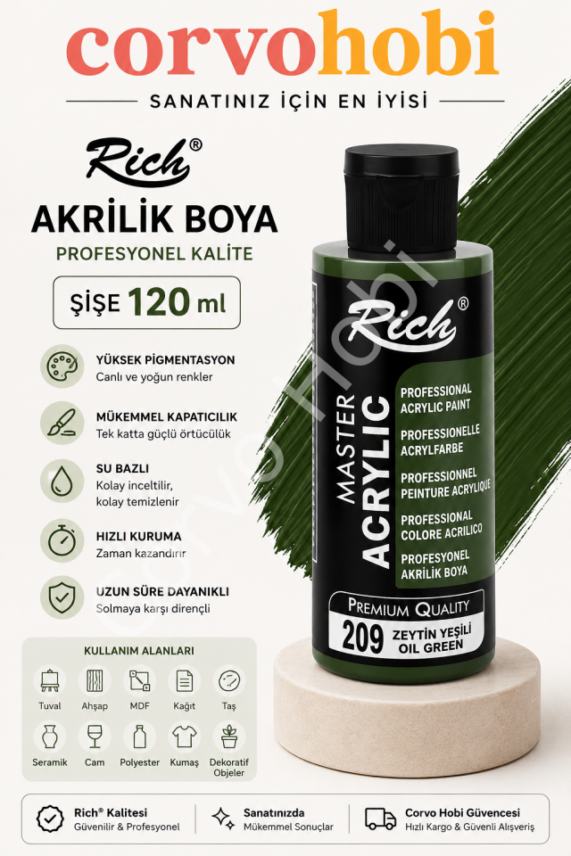 RİCH MASTER 120 CC ZEYTİN YEŞİLİ